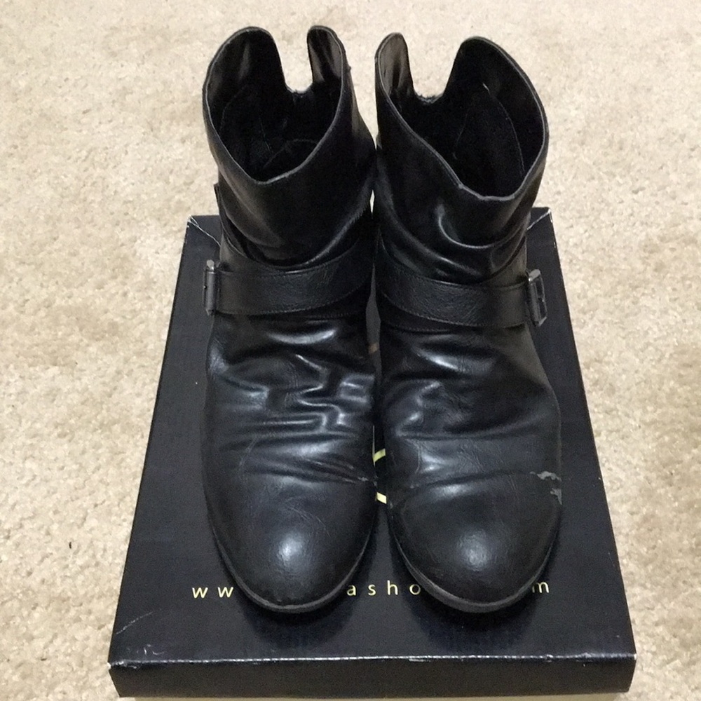 Diba Black Kayden Ankle Boots Women’s Size 7.5